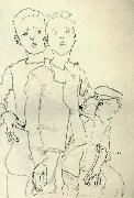 Egon Schiele Three Street Urchins oil painting picture wholesale